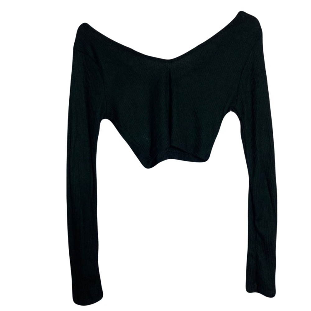 Fashion Nova Cropped Long Sleeve Top Size Small